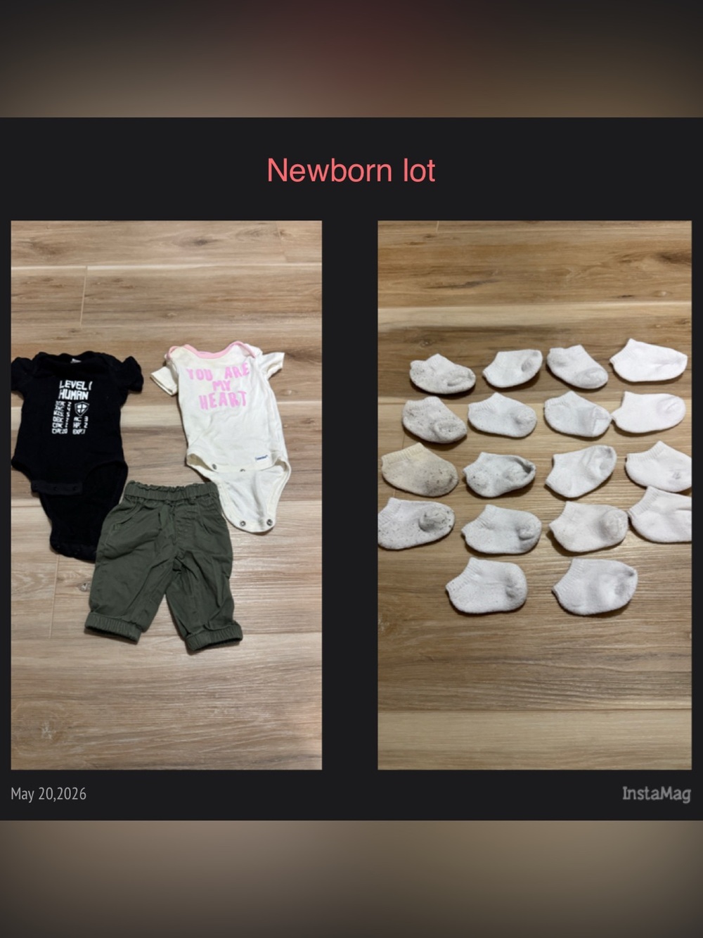 Newborn lot of clothes and socks